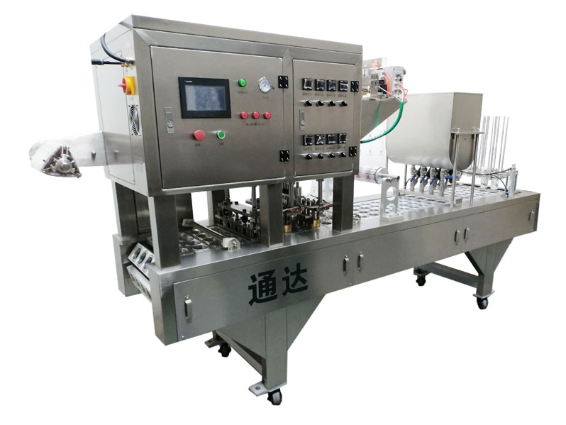 QCF-4氣動式杯裝灌裝封口機