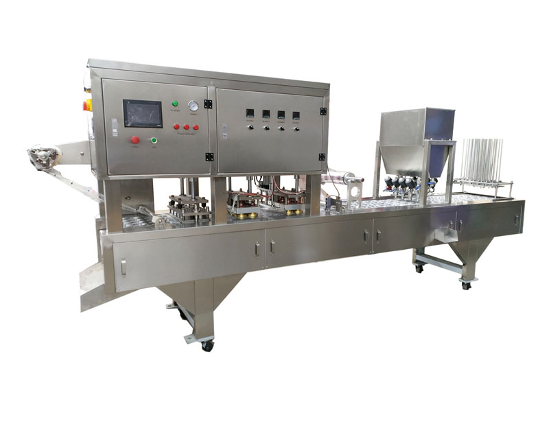 QCF-8杯裝水牛奶豆?jié){灌裝封口機（2*4）